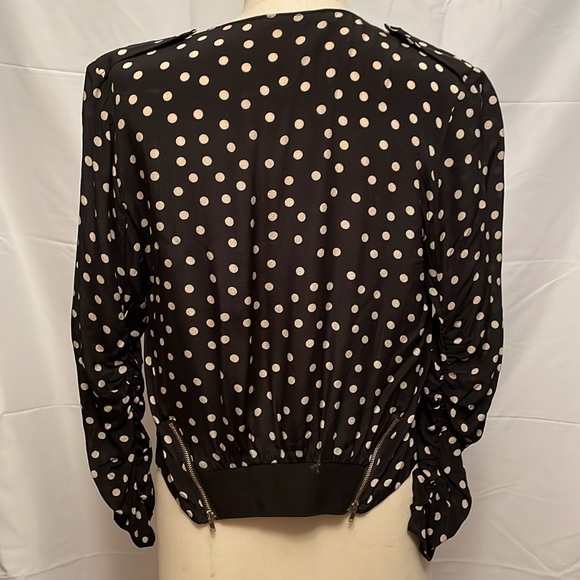 Alice + Olivia silk polka dot jacket size 6 - Picture 3 of 8